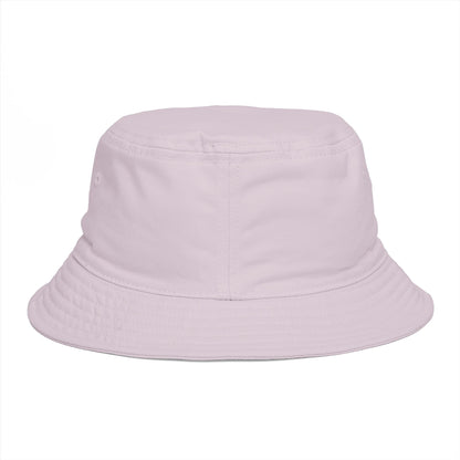 Back view of the Orchid Colorado Mountain Everyday Bucket Hat, showing its cotton crown, brim and stitched construction.
