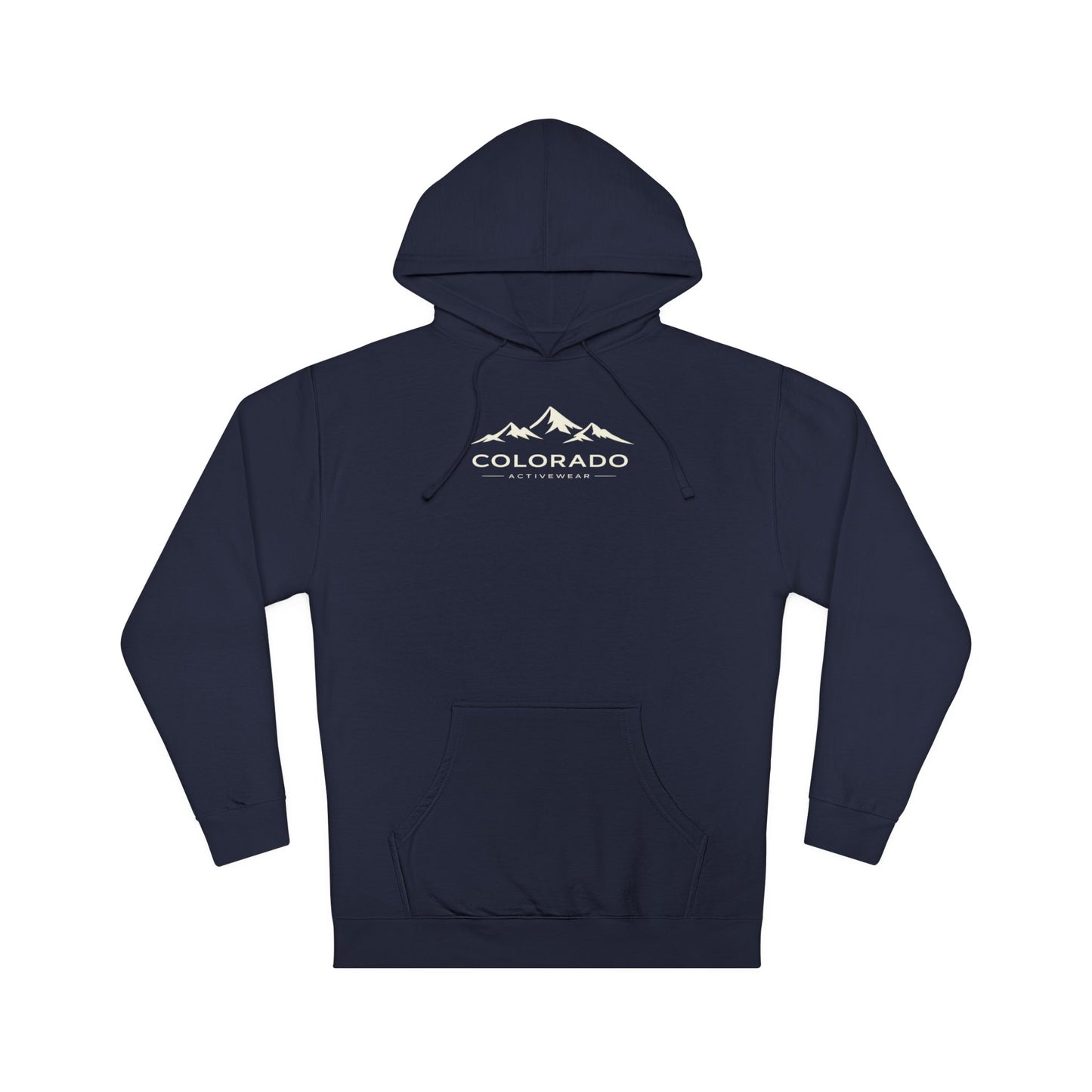 Colorado Mountain Hoodie — Retro Peaks Logo Pullover