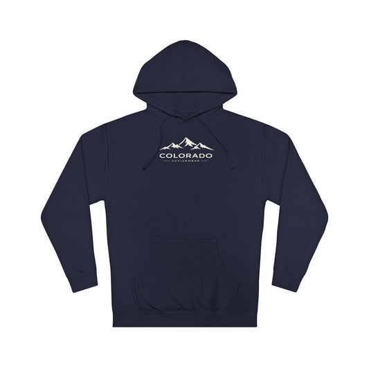 Colorado Mountain Hoodie — Retro Peaks Logo Pullover
